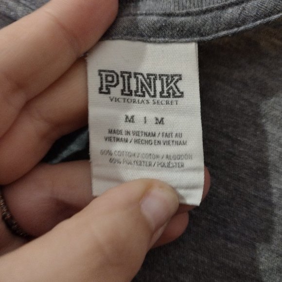 Medium Grey PINK tee - Picture 4 of 4